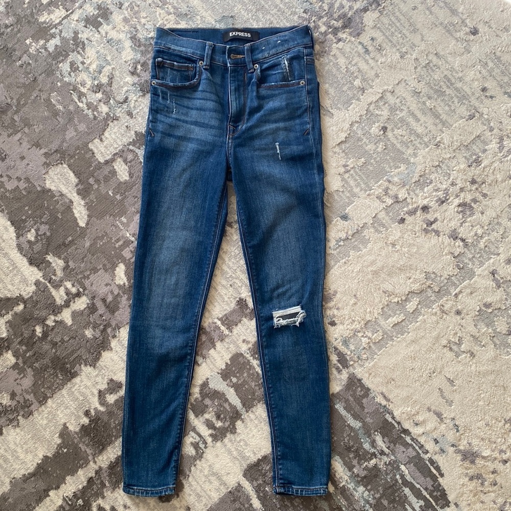 Skinny Jeans - medium wash - fading